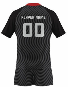 Uniforme unisexe personnalisé de volley-ball 100% polyester matériel impression par sublimation uniforme de volley-ball respirant séchage rapide - Product Image 3