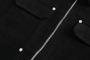 Chaqueta de lona personalizada con cremallera para hombre, venta al por mayor, chaqueta de trabajo, forro de algodón, ropa de calle de invierno, chaqueta universitaria, superventas, informal, tejida - Product Image 6