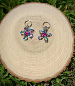 Porte-clés fleur perlé - Product Image 2