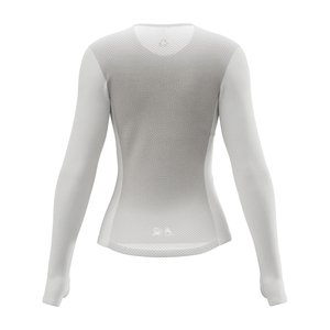 เสื้อเบสเลเยอร์ระบายอากาศสำหรับผู้หญิง TRACE สีขาว - Product Image 4