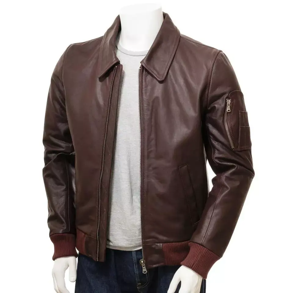 2022 оптовая продажа, индивидуальная Высококачественная уличная одежда для колледжа, винтажные бейсбольные кожаные мужские куртки с вышивкой