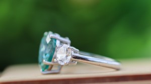 แหวนเพชรสีทองแหวนตะวันออกกลางสำหรับผู้หญิงสไตล์แบบสุ่มสีสันหินสาวงานแต่งงานอุปกรณ์เสริมสำหรับงานปาร์ตี้ - Product Image 3