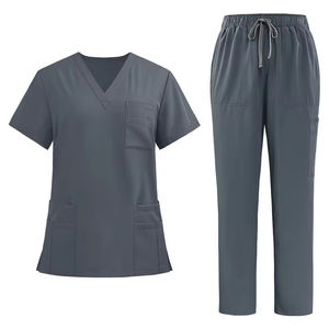 Ensemble de gommage uniforme de spa pour les salons de santé et le personnel de bien-être tenue en tissu doux confortable avec haut unisexe et pantalon assorti - Product Image 4