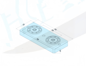 Mandrin de positionnement à double <span class=keywords><strong>point</strong></span> zéro en acier inoxydable de précision HPEDM avec HE-R06676.250 de 250mm de distance d'installation - Product Image 2
