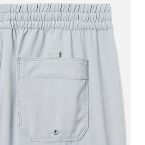 Pantalones Cortos de Lona Personalizados para Hombre, Talla Única, Diseño Sólido con Logotipo Frontal, Transpirables, de Secado Rápido, con Cierre de Cordón, 100% Poliéster, para Playa - Product Image 6