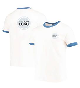 Bella toile unisexe basique coton Ringer T-Shirt hommes basique coton Ringer T-Shirt - Product Image 5