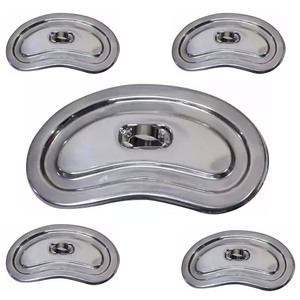 Plateaux médicaux en acier inoxydable en forme de rein OEM avec logo personnalisé, ensemble d'instruments chirurgicaux de classe II de haute qualité pour utilisation en machine - Product Image 4
