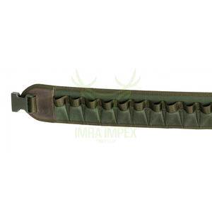 Cinturón de cartucho Cordura de calidad superior, soporte de carcasa de cuero verde, accesorio táctico para tiro y caza - Product Image 2