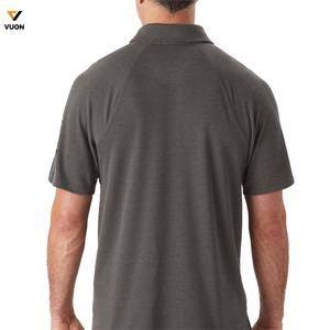 Polo d'entraînement en coton polyester CVC de haute qualité pour hommes Logo personnalisé T-shirt de polo de golf tricoté à séchage rapide pour hommes - Product Image 6
