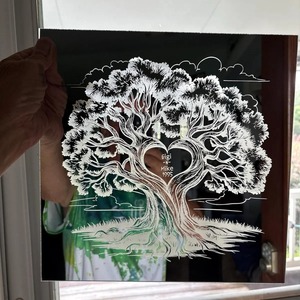 Décoration murale florale en métal Sculpture en fer faite à la main Tenture murale décorative Ajoute du style au salon et à la chambre à coucher - Product Image 4