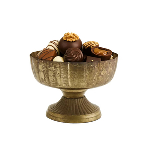 Bol de service en or de qualité supérieure, bol de service pour le chocolat, présentoir à desserts, service de bonbons pour les fêtes et les occasions spéciales, bon prix - Product Image 6