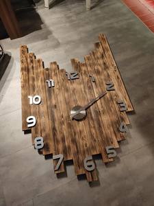 นาฬิกาแขวนผนังไม้ตามสั่งสำหรับตกแต่งบ้านหรูหราตัวเรือนไม้ไผ่ทันสมัยมีกุหลาบธรรมชาติสำหรับงานแต่งงานในโอกาสต่างๆ - Product Image 4