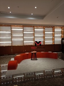 מפעל קמעונאות חנות תכשיטים חנות תיק חנות חנות קיר תצוגה ארון עם אורות עץ לרהיטים תצוגת חנות תיק - Product Image 4