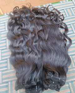 Extensions de cheveux vierges brésiliens bruts de Temple Collected, tissage double trame à la machine, closure en dentelle, vente en gros - Product Image 1