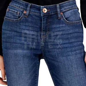 Pantalon en jean multi-poches de couleur unie pour femmes Marque privée Mode d'hiver Style avant Prix plat - Product Image 6