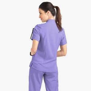 Uniformes médicaux Femmes et Hommes Scrubs Tops Hôpital Médecins Infirmières Vêtements Chemise de gommage personnalisée - Product Image 4