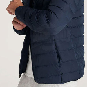 แจ็คเก็ตขนเป็ดผู้ชายแฟชั่นแนวสตรีทเสื้อแจ็คเก็ตขนเป็ดสำหรับผู้ชายกันลมสีพื้นแบบลำลอง2024 - Product Image 4