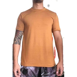 T-Shirt à col rond pour hommes, vente en gros, OEM, manches courtes, col rond, 100% coton, couleur unie, exportation, qualité, Logo personnalisé - Product Image 2