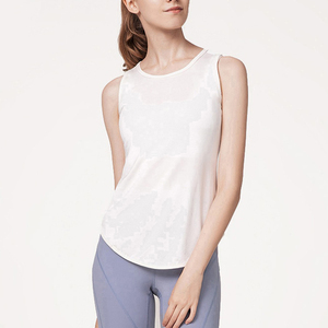 Ladies Solid and Multi-Color Spandex Crop Yoga Tank <b>Tops</b> Fitness <b>White</b> <b>Tops</b> for Women - Product Image 4