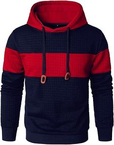 Sudadera con capucha Unisex con estampado personalizado de máxima comodidad, acogedor patrón de gofres, elegante giro de moda para invierno, capas de lana - Product Image 4