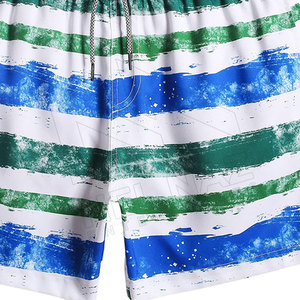 Pantalones cortos de playa con estampado de cintura elástica para hombre, transpirables, vacaciones de verano, ocio, pantalones cortos de pesca para hombre, pantalones cortos informales para hombre - Product Image 6