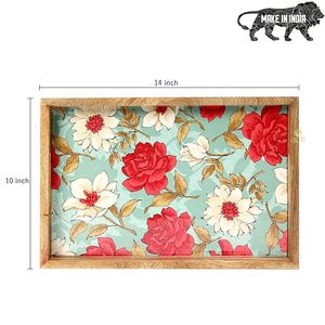 Muestra de bandeja elegante de madera diseñada a mano con juego de utensilios de comedor sostenible y decoración para el hogar, la Oficina y la cocina - Product Image 2