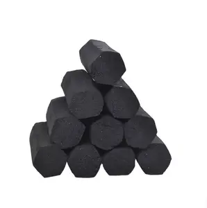 Доступны кокосовый уголь шестиугольной формы