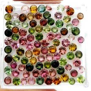 อัญมณีทัวร์มาลีนธรรมชาติ6มม. สำหรับทำเครื่องประดับหินทัวร์มาลีนแบบหลายเหลี่ยมสอบเทียบ - Product Image 6