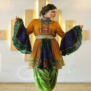 New Arrival Women's Afghan KUCHI Traditional Dresses High Quality Silk Linen <b>Net</b> <b>Fabric</b> Latest Design Low MOQ Wholesale Rate - Product Image 6