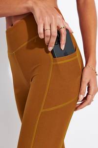 กางเกงเลกกิ้งเอวสูงสำหรับผู้หญิงเอวสูงผ้าโพลีเอสเตอร์สแปนเด็กซ์ผ้าถักแบบยืดหยุ่นออกแบบได้ตามที่ต้องการ - Product Image 4