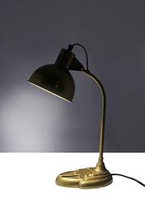 Lampe de table réglable en laiton antique chambre à coucher bureau emballage personnalisé Dimension lumière LED blanche chaude tambour décoration de maison - Product Image 3