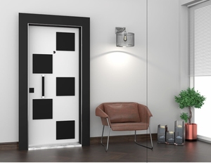 ABSDOOR CHESTER Porte intérieure manuelle antivol haute sécurité en acier inoxydable Isolation thermique moderne et durable Entrée d'appartement - Product Image 4