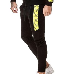 Fitness invierno algodón Spandex sólido de longitud completa en blanco bolsillo lateral hombres chándal Slim Fit fabricación - Product Image 4