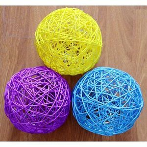 Colorful Rattan Ball <b>Wicker</b> Crafts Artificial Flower for Table Home Decor and Toy Pet From Vietnam - Product Image 2