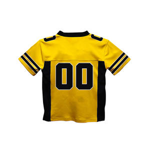 Ensembles de maillots de football américain imprimés sur mesure, vêtements de sport en polyester, manches courtes, personnalisables pour toute l'équipe, protection UV, faible MOQ - Product Image 2