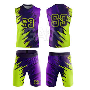 Prix d'usine, ensembles d'uniformes personnalisés 7 contre 7, séchage rapide, respirant, 100% polyester, prix de gros, bon matériau - Product Image 2