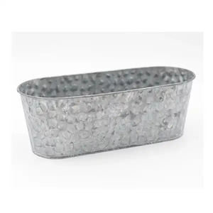 Maceta de metal galvanizado de 3 bloques de forma rectangular para decoración de jardines interiores y exteriores artesanías - Product Image 3