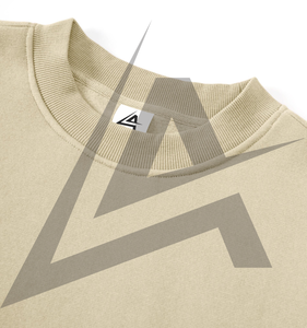 Pull en molleton 100% coton de luxe AIFRAN Sporting Good, col rond, streetwear, logo imprimé personnalisé, pull oversize - Product Image 3