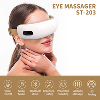 Neueste gesichtsprodukte vibrerende luftkompression tragbares intelligentes augenmassagegerät mit wärme