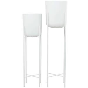 Jardinière en métal noir magnifiquement conçue apportant un design moderne élégant et une fraîcheur inspirée de la nature aux intérieurs - Product Image 5