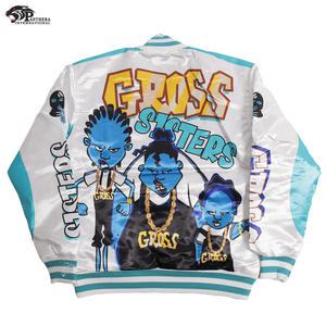 Veste d'université de baseball à impression animée personnalisée pour hommes, finition satinée légère et durable avec impression lisse pour l'hiver - Product Image 3