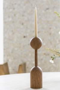 Portavelas decorativo de diseño antiguo para sala de estar, candelabro de madera de calidad exclusiva a un precio razonable - Product Image 2