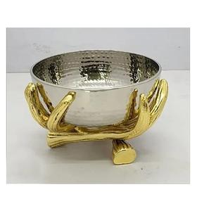 Pièce maîtresse de table en aluminium plaqué argent de conception attrayante pour la maison hôtels restaurants utilisés à bas prix pour la décoration. - Product Image 5