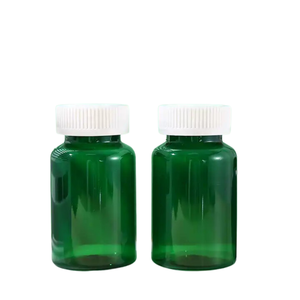 ODM OEM 80ml de suppléments en plastique PET vert pilules de médecine bouteilles de vitamines bouchon à vis vide fabriqué au Vietnam - Product Image 1