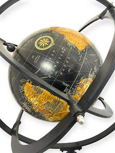 Antique Brass Nautical Armillary Sphere Globe Customized Home Decor Polished Metal Craft Stand Handmade India <b>Novelty</b> <b>Gift</b> - Product Image 3