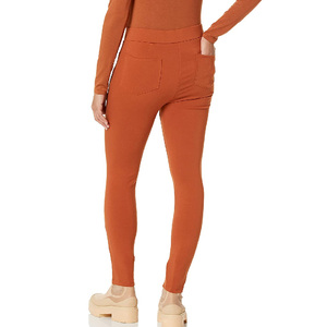 2025 New Women's Gym Fitness <b>Leggings</b> Breathable <b>Knitted</b> Mid Waist Slim Fit Butt Push up Seamless - Product Image 3