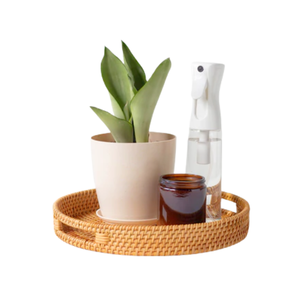 PRODUCTO SUPERIOR Bandeja de mimbre tejida versátil Bellamente elaborada para uso diario u ocasiones especiales - Product Image 1