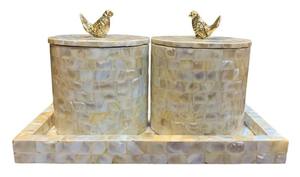 Recipiente Acrílico para Alimentos con Brillo Celestial, Tapa de Madera MOP, Embalaje Premium Hecho a Mano, Capacidad de 150 ml, Regalos Empresariales Modernos - Product Image 5