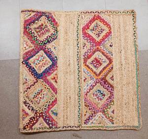 Élégant multicolore style persan abstrait écologique tapis de jute durable tressé réversible lavable ensemble antidérapant - Product Image 2