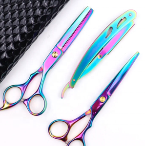 ชุดกรรไกรตัดผมเกรดอุตสาหกรรม6นิ้วชุดตัดผมสแตนเลสสตีลสำหรับตัดผมและตัดผม - Product Image 6